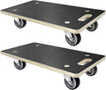 2Pcs Wood Platform Dolly with 4 Wheels N6832