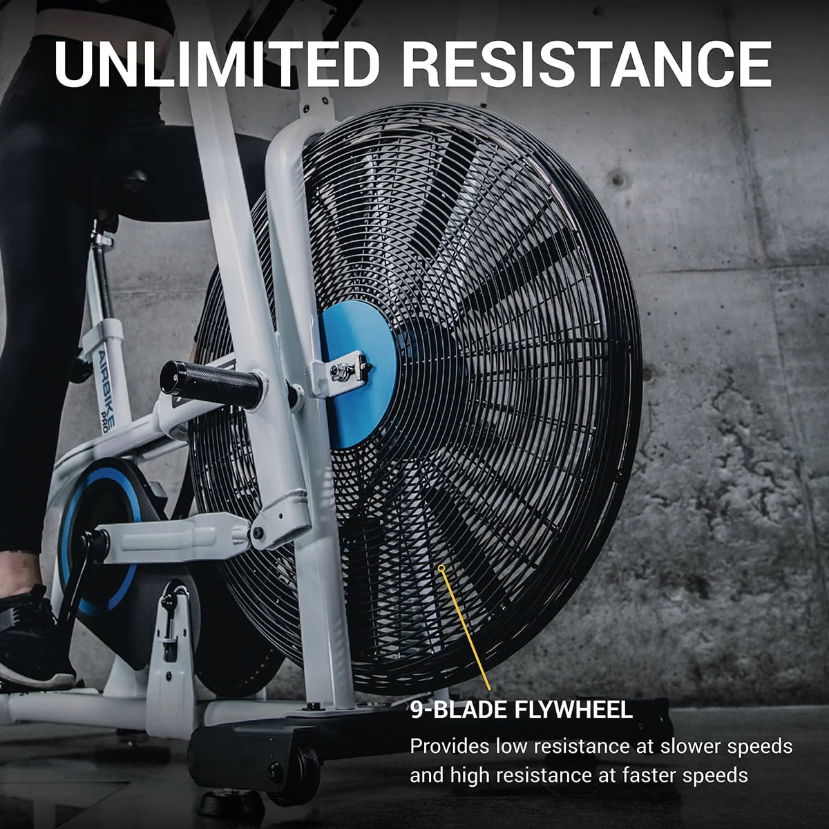 Air Resistance Fan Upright Bike with LCD Display U2660