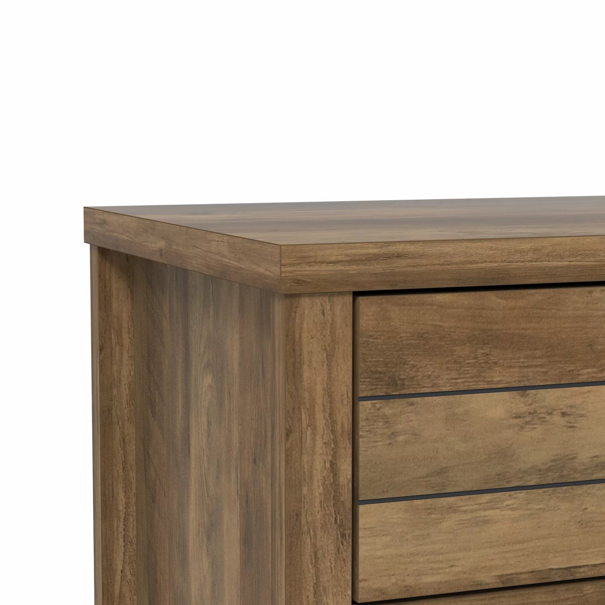 Gray & Oak 4-Drawer Dresser Z13309