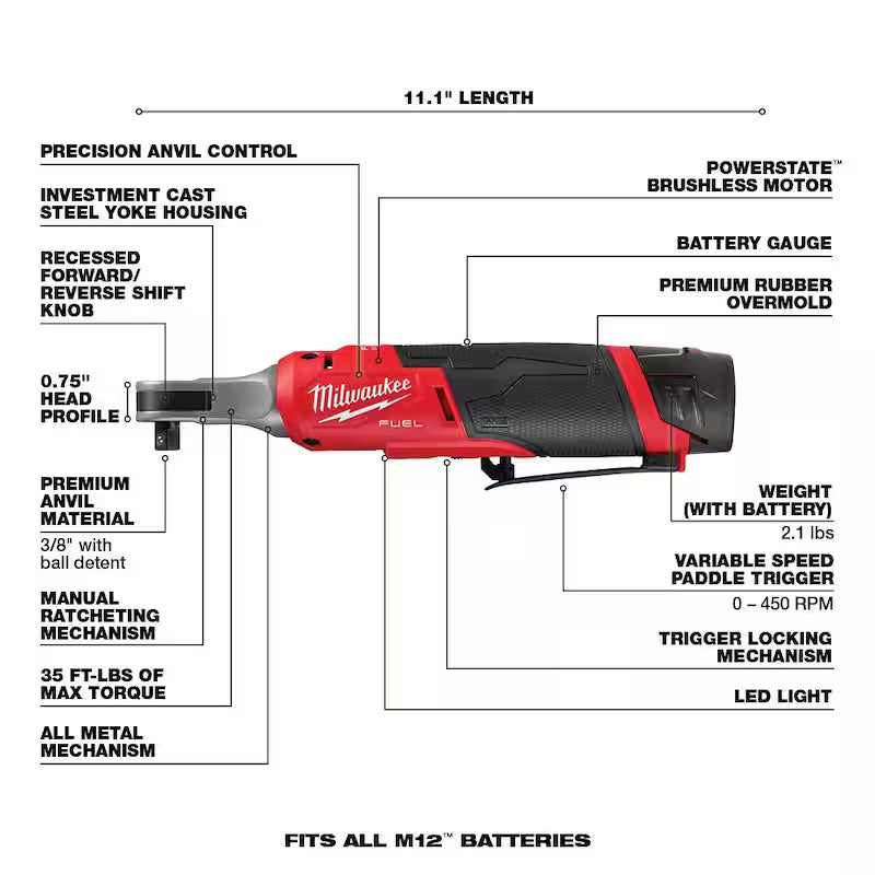 12V Cordless 3/8 in. Ratchet Kit with 1/4 in. Drive Metric Socket Set Y66488