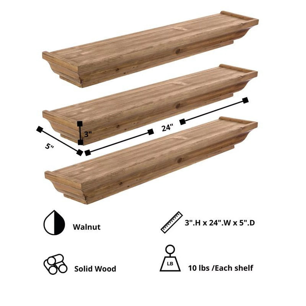 Yellow Solid Wood Shelf Z539