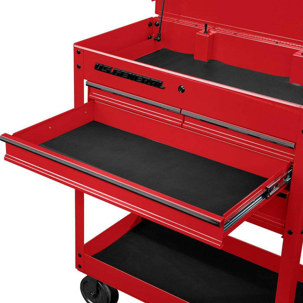30 in. 4-Drawer Tech Cart, Red T486