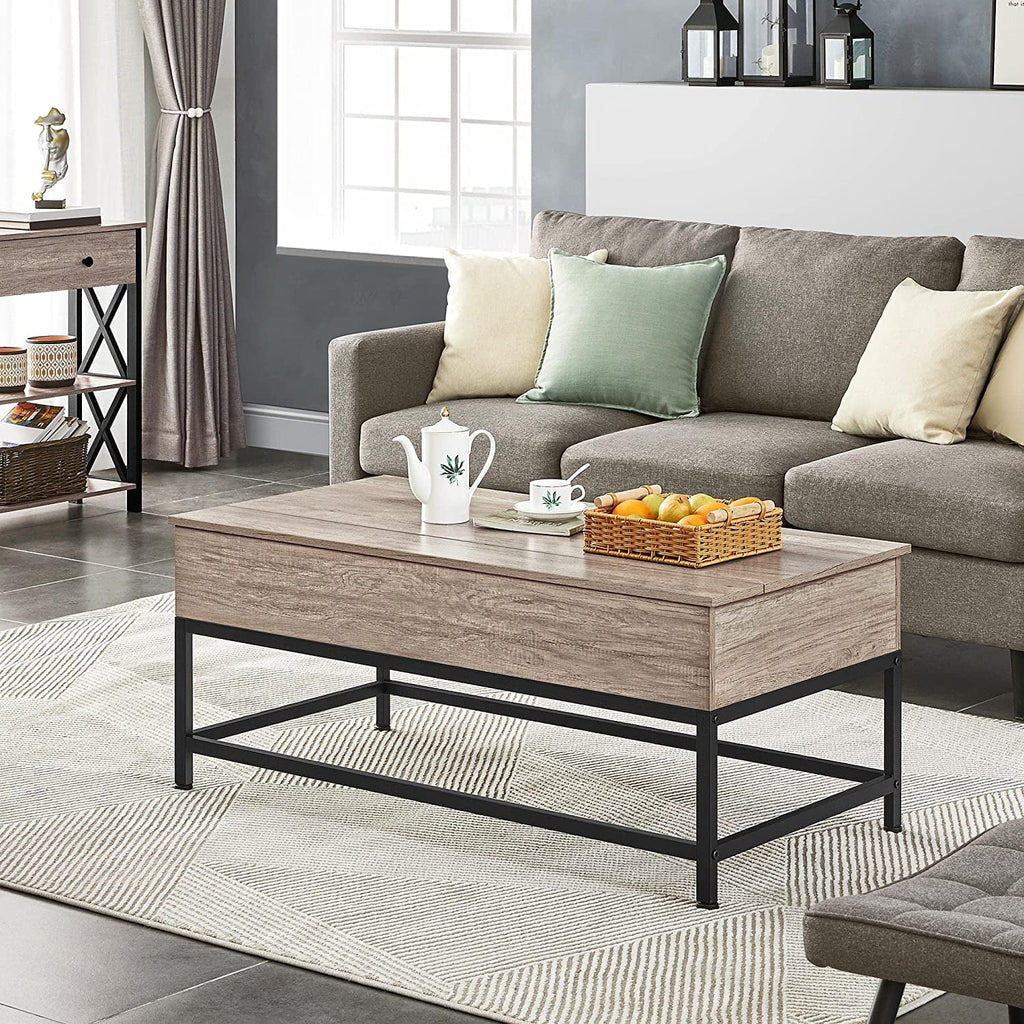 47.5" Lift Top Coffee Table with Hidden Storage Compartment V27962