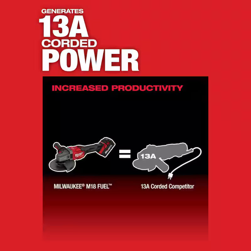 18V Lithium-Ion Brushless Cordless 4-1/2 in./6 in. Grinder L40595
