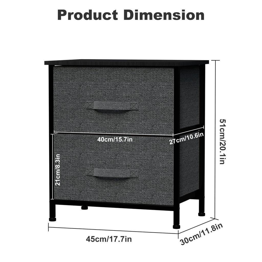 2 Drawer Fabric Dresser S560983