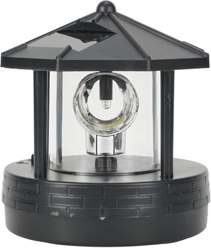 Solar LED Rotating Lighthouse Lamp 15 * 15 * 17cm C9533