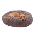 Curly Fur Plush Donut Dog Bed S3044