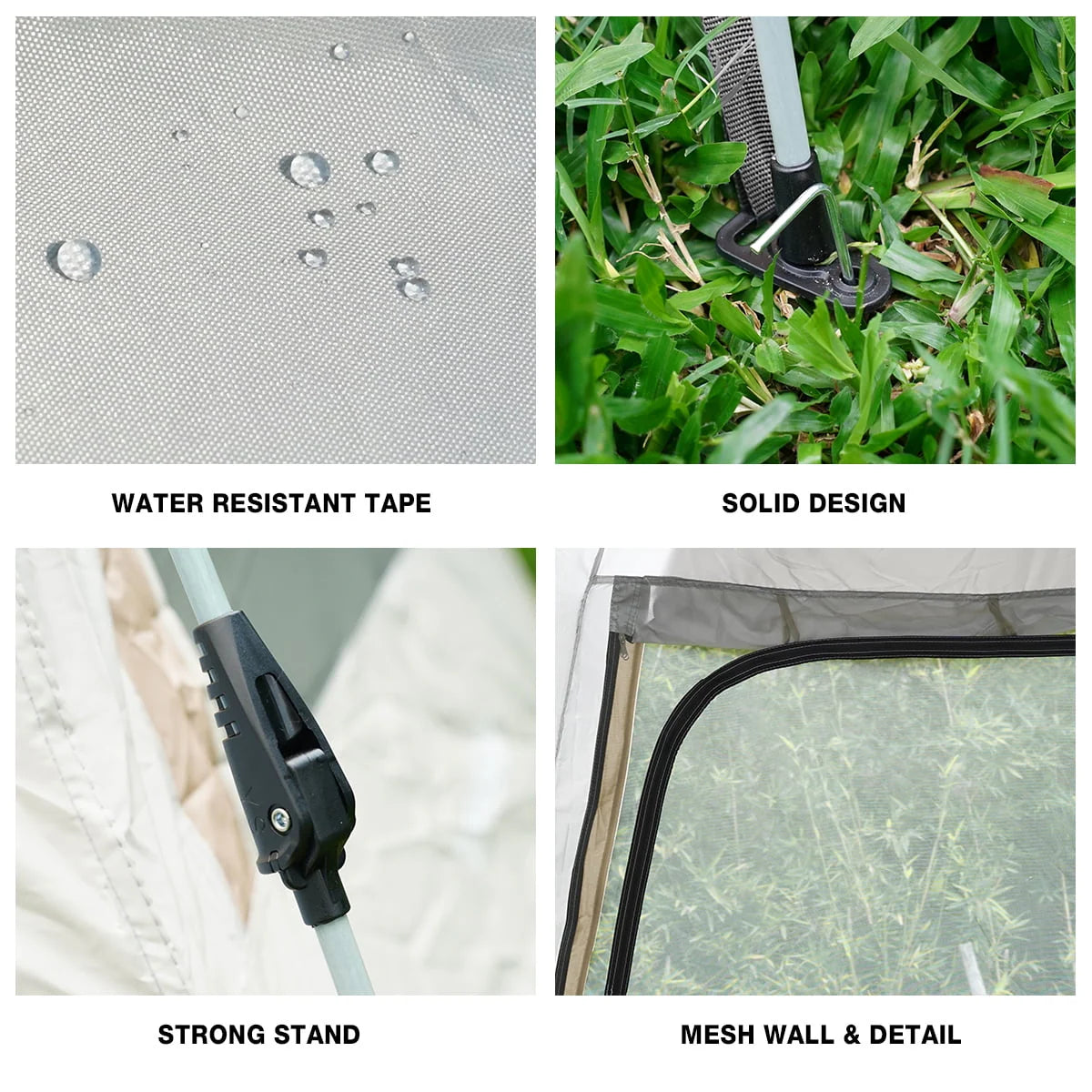 6-8 Person Waterproof Tent with Rain Fly and Carrying Bag T84228