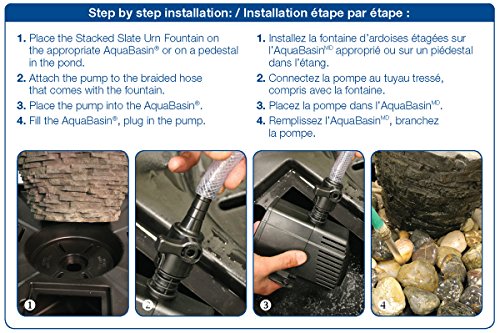 Medium Stacked Slate Urn Water Fountain Kit U922971