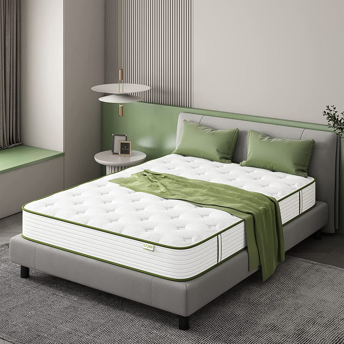 12 Hybrid King Memory Foam Mattress with Wrapped Innersprings Q3343