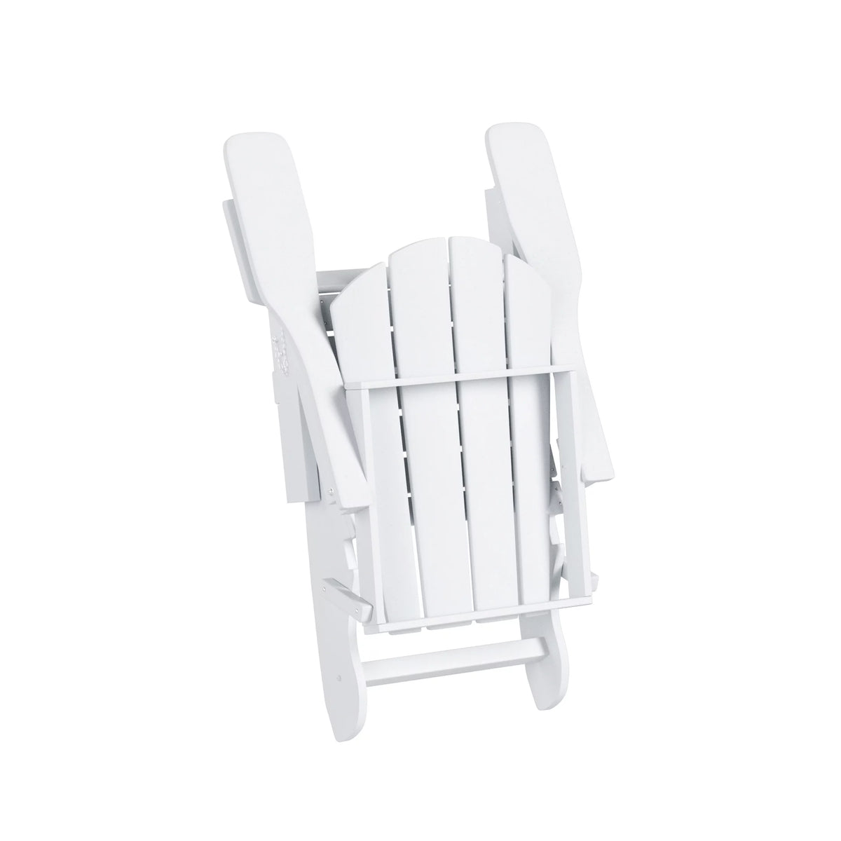 12 Piece White Adirondack Chairs Set with Ottoman and Side Table A357878