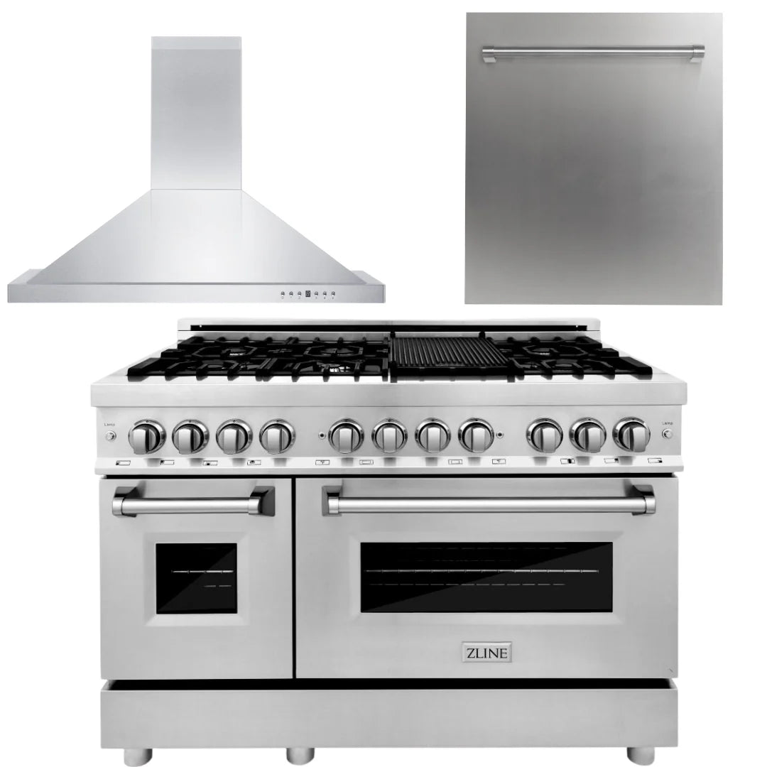 48 Range, Range Hood, Dishwasher V44215