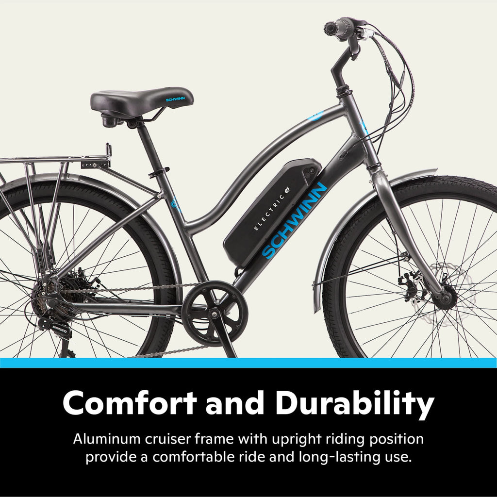 26-in. Low Step Cruiser Electric Bike 250w Motor E77172