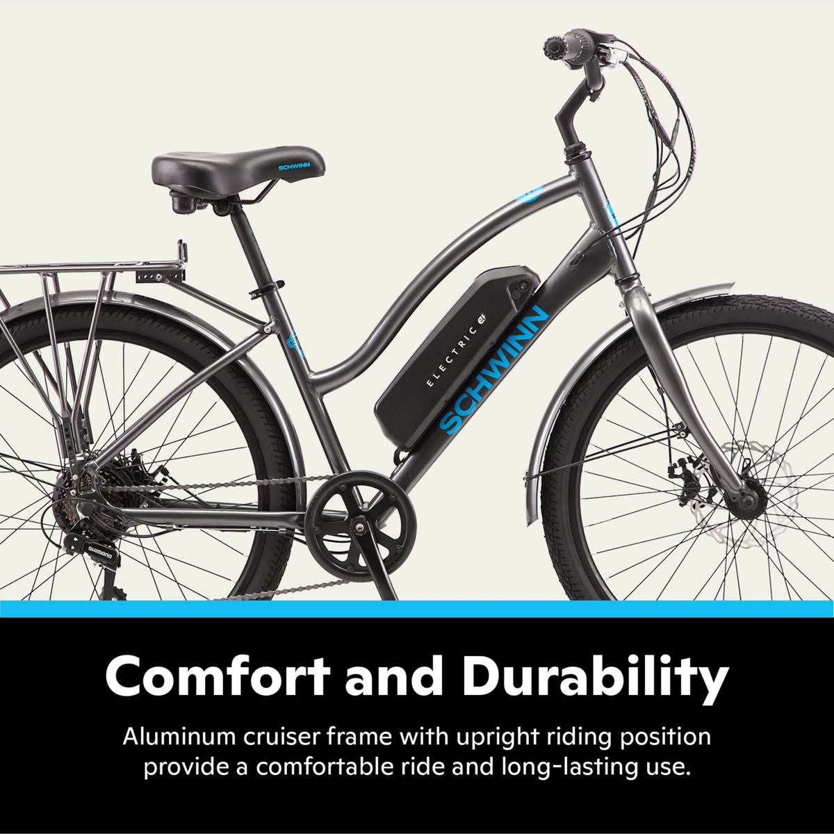 26-in. Low Step Cruiser Electric Bike 250w Motor E77172