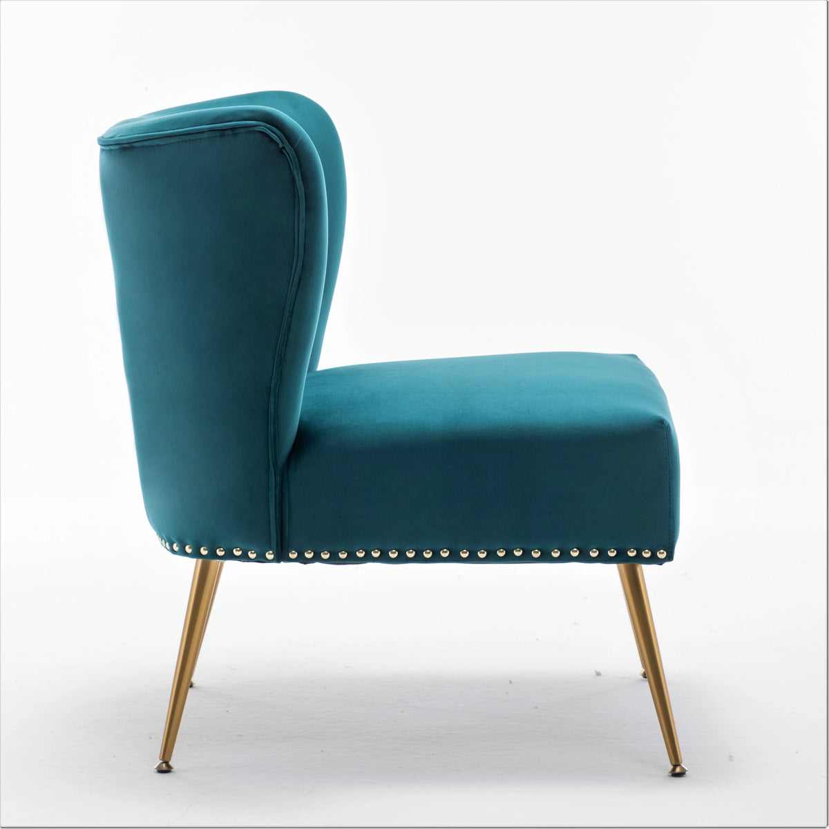 Velvet Armless Accent Chair Y209