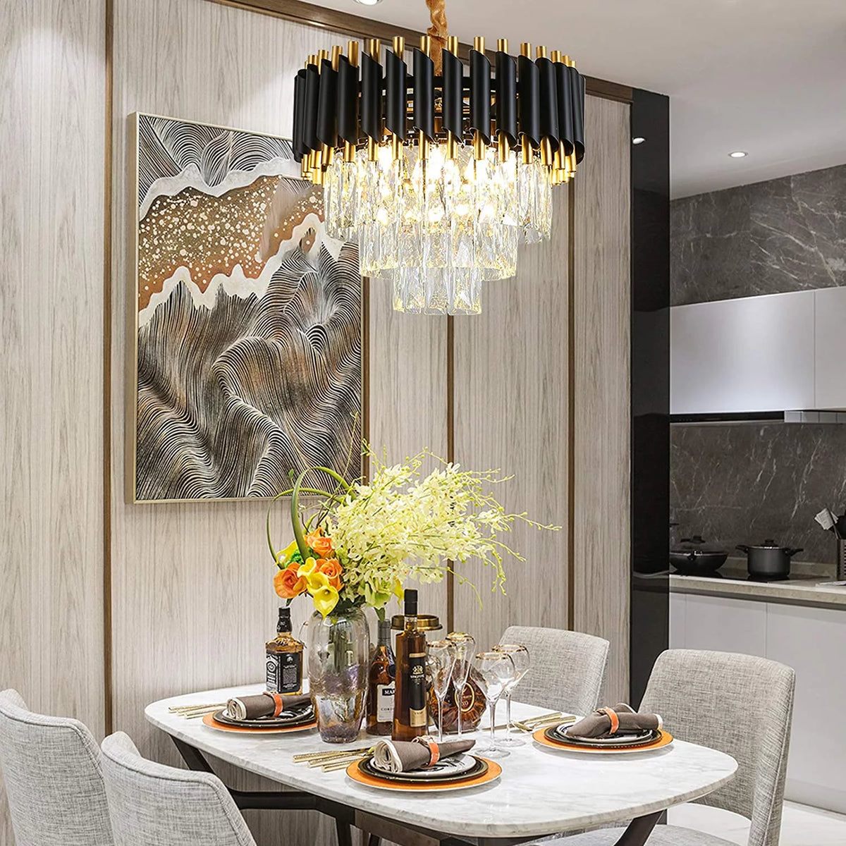 Modern Luxury Crystal Chandelier 4 Tiers Z791