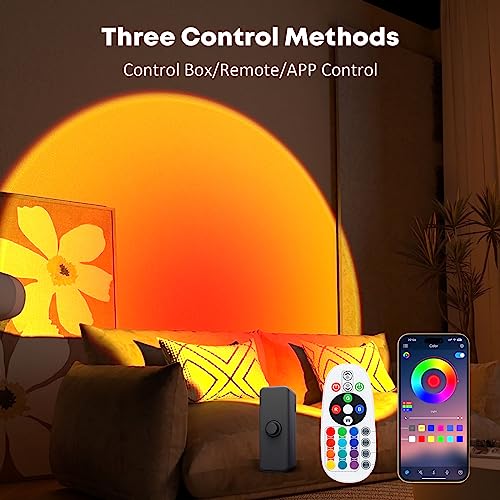 Multicolor LED Projection Sunset Lamp with Remote L5633