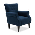 Washed Indigo Rolled Arm Accent Chair W1913