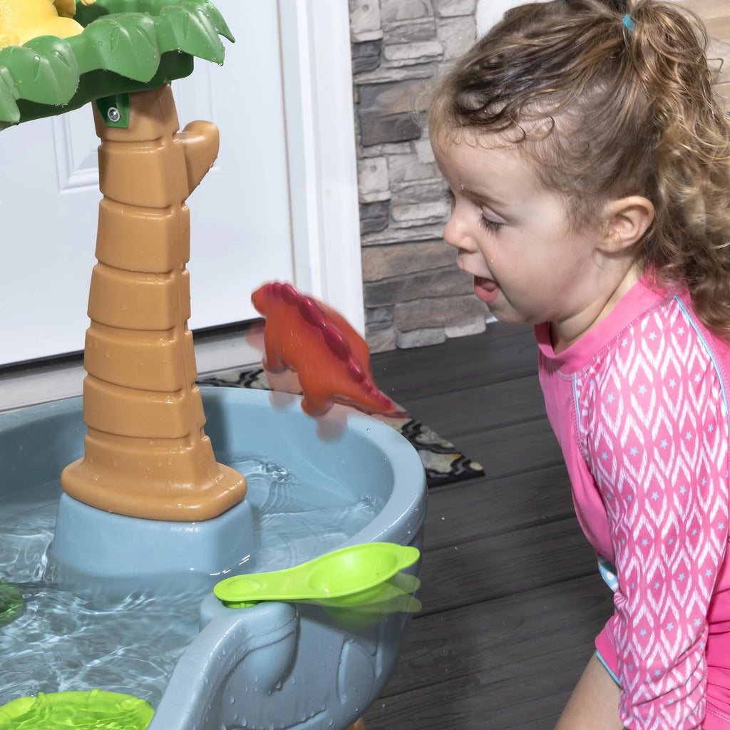 Gray Plastic Water Table with 13-piece Playset F8832