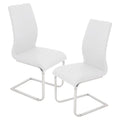 Set Of 2 White Dining Chair E793