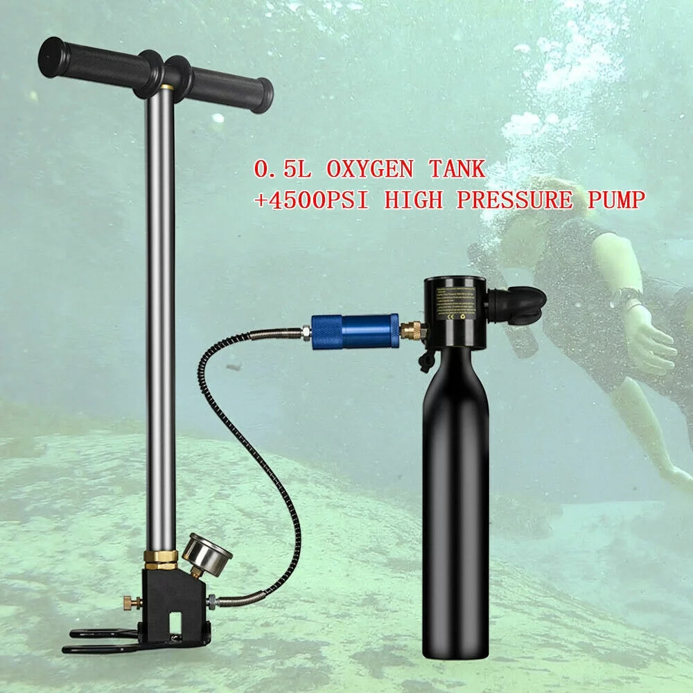 Mini Scuba Tank Diving Equipment Kit with 0.5L Oxygen Tank X555228