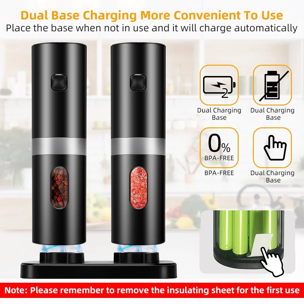 Electric Salt and Pepper Shakers Set of 2 N6027