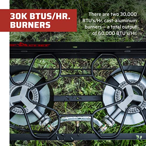 2 Burner Outdoor Camping Cooking Stove E714415