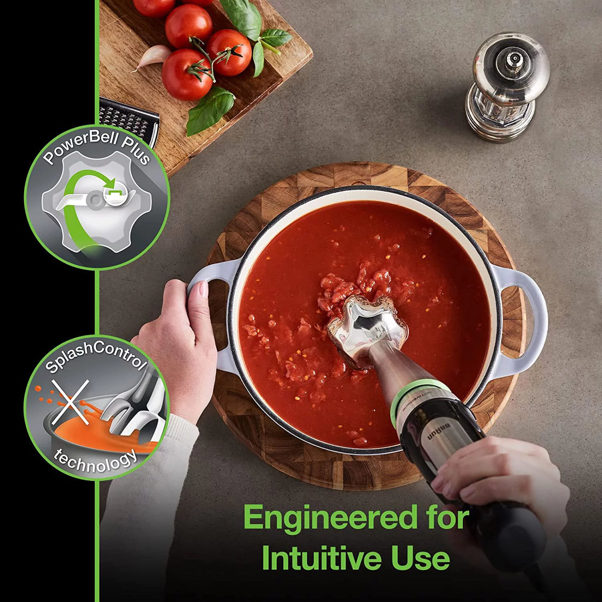 3-in-1 Immersion Hand Blender 500W Stainless Steel U16369
