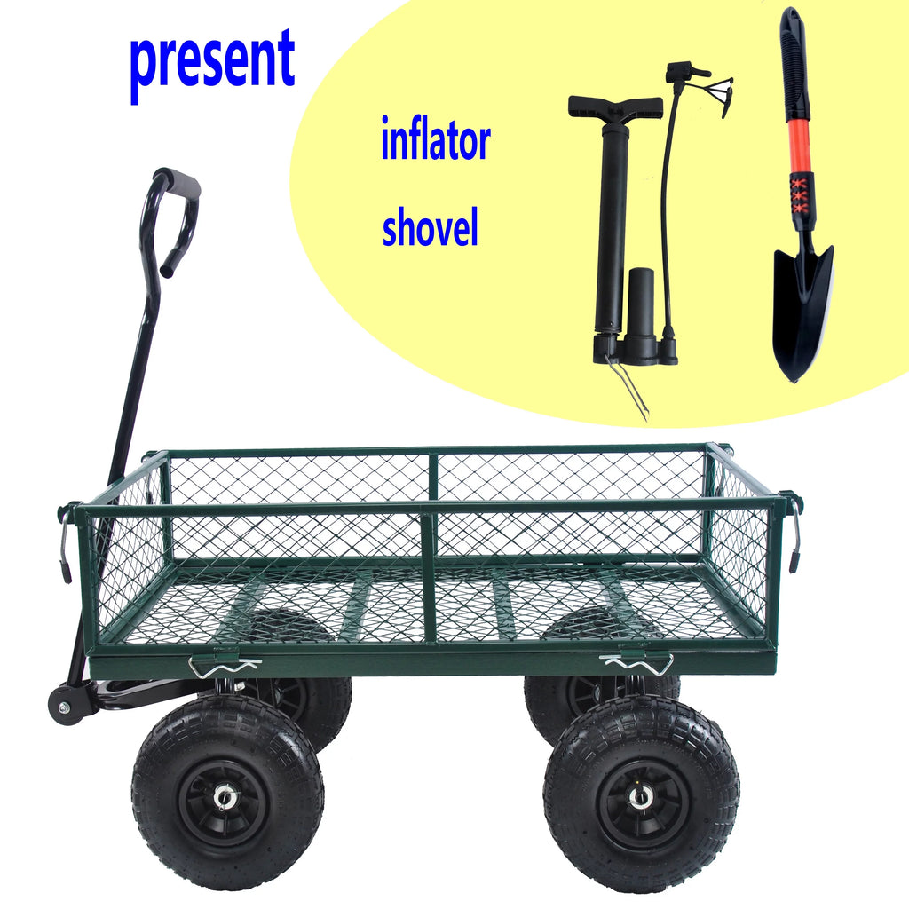 Heavy-Duty Wagon Cart Garden Cart 550lb Capacity Y31821