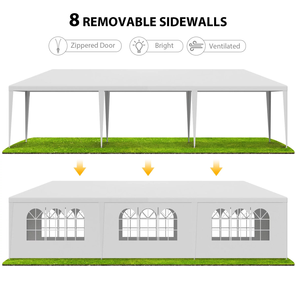 10'x30' White Outdoor Canopy Tent A9017
