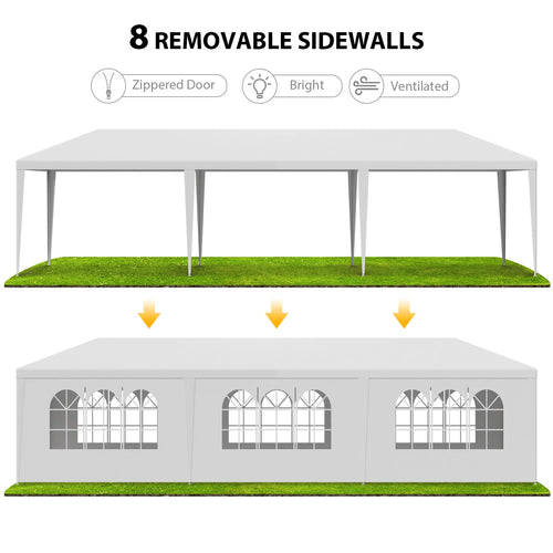 10'x30' White Outdoor Canopy Tent A9017