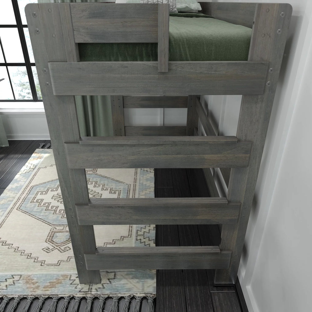Solid Wood Twin High Loft Bed Z9917