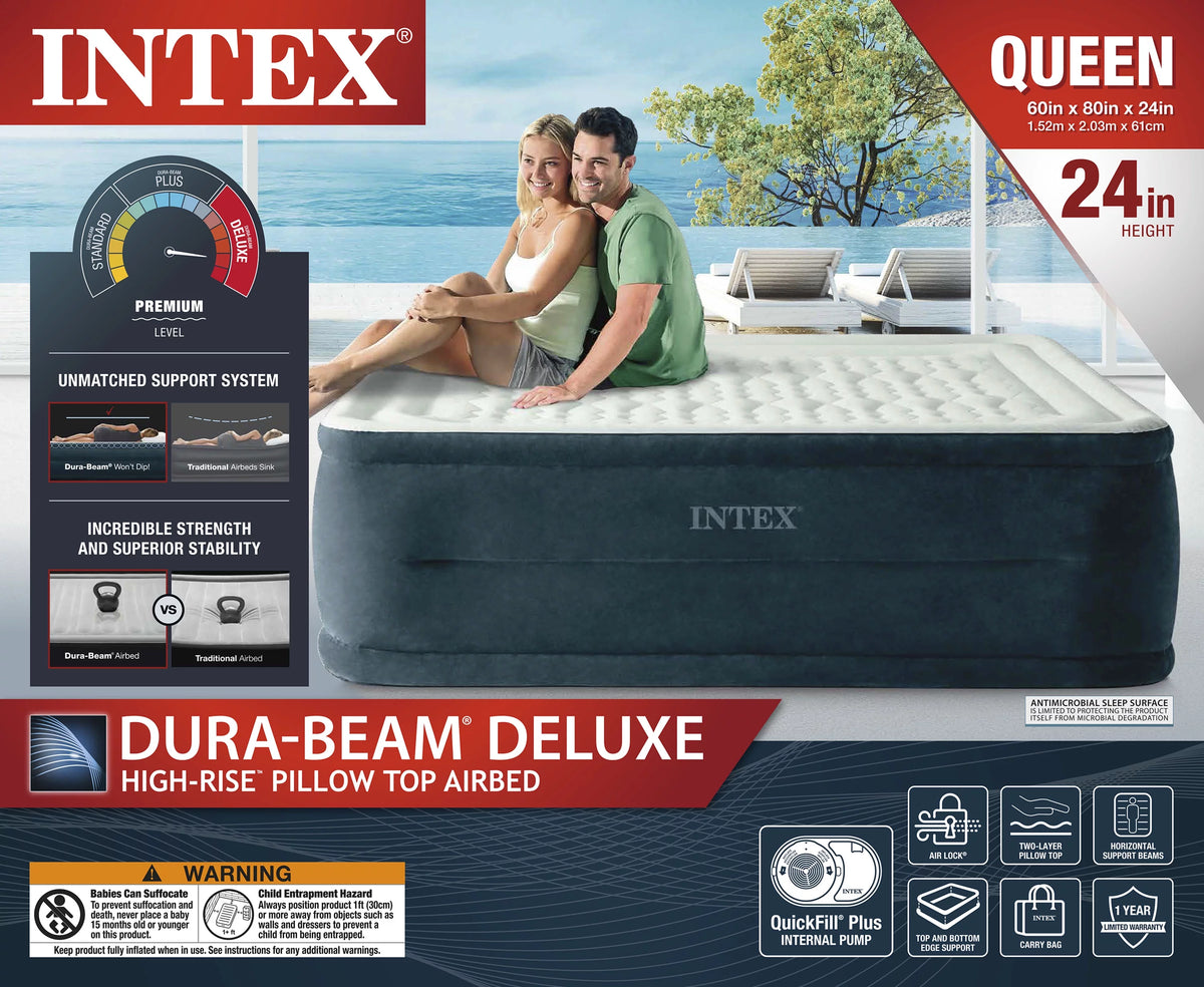 Queen Airbed Mattress with Internal Pump O894268