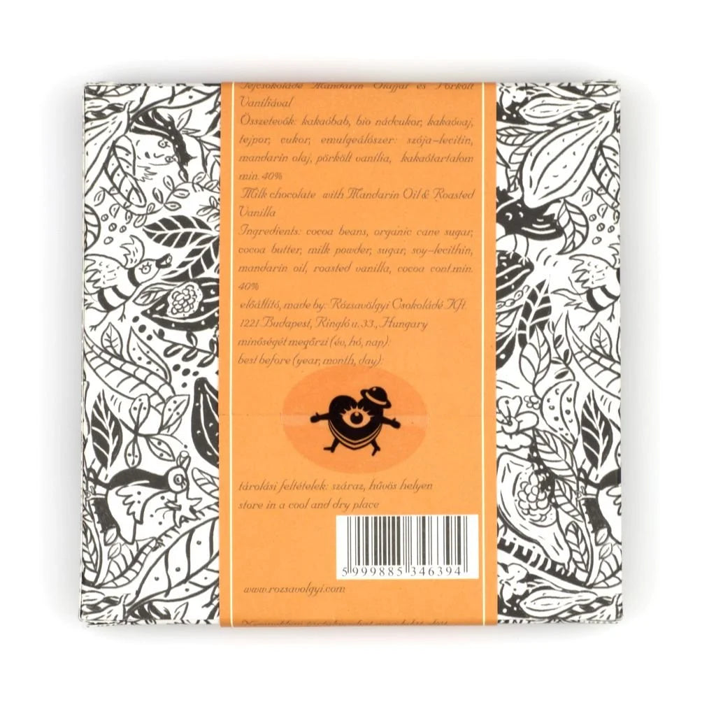 Milk Chocolate W/ Mandarin 40% 70G A3160