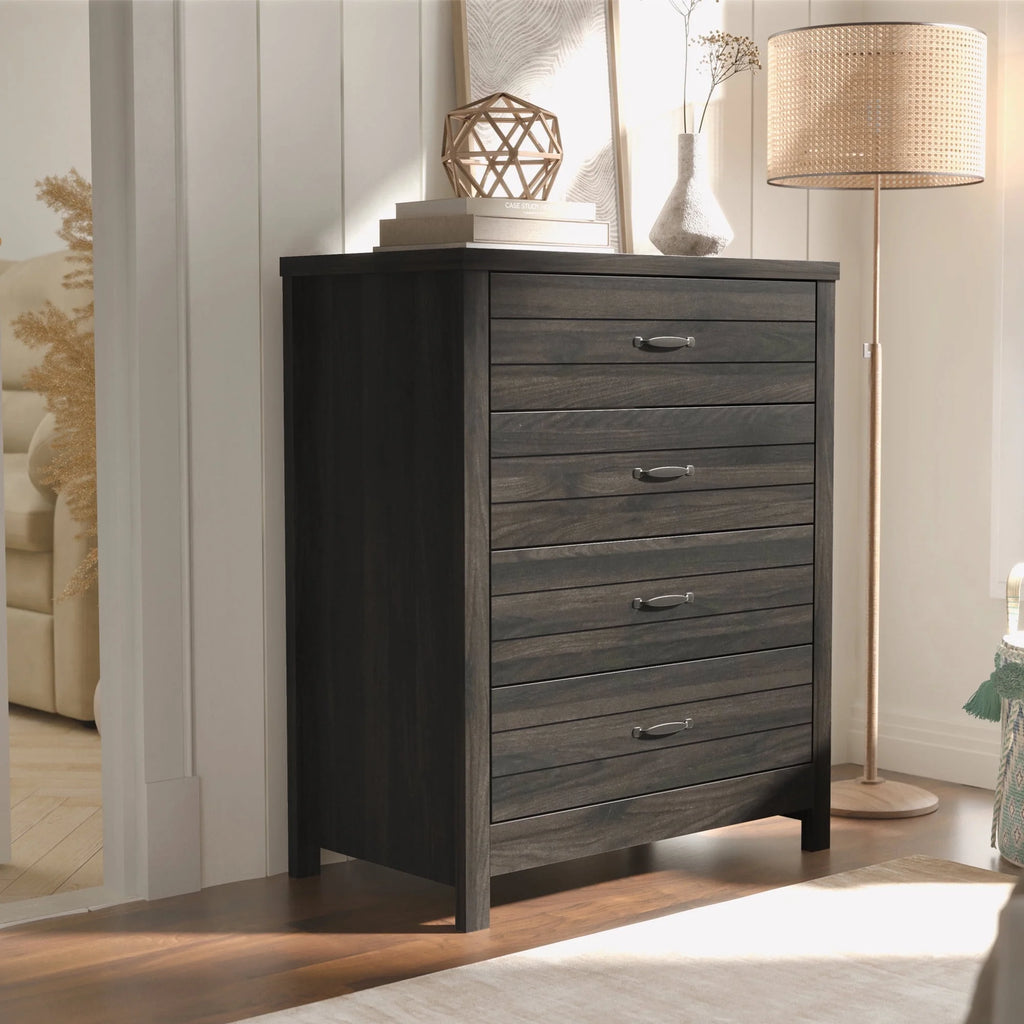Gray & Oak 4-Drawer Dresser Z13309