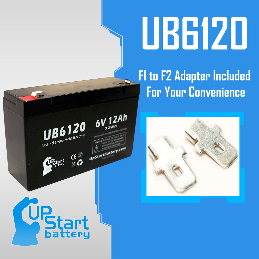 4x Pack 6V 12Ah Sealed Lead Acid Battery R5255