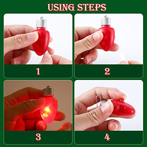 Light-up Bulb Earrings and Bulb Necklaces E389