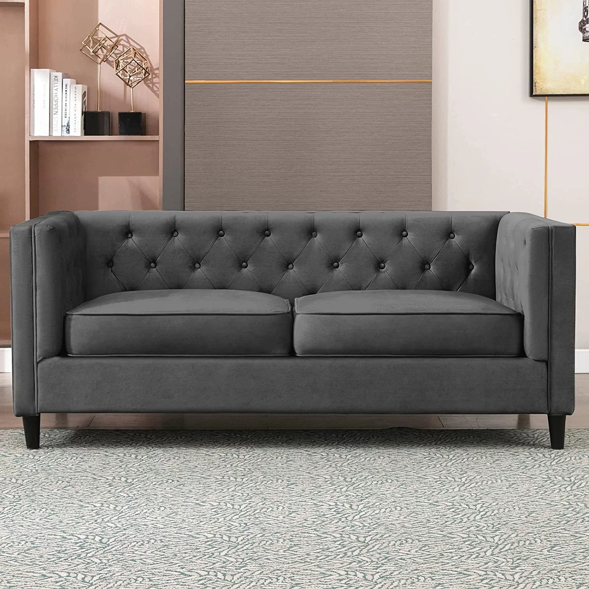 Velvet 3-Seater Sofa Y716