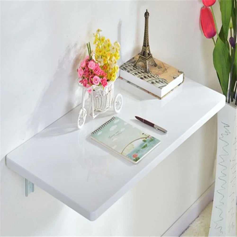 Wall-Mounted Folding Wooden Table White X98444