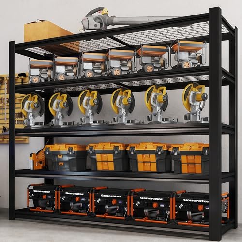 72" H Heavy Duty Metal Shelving 3500LBS Adjustable Storage Shelves R648