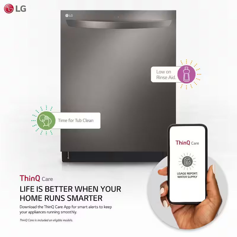 24 in. Black Stainless Steel Dishwasher A20647