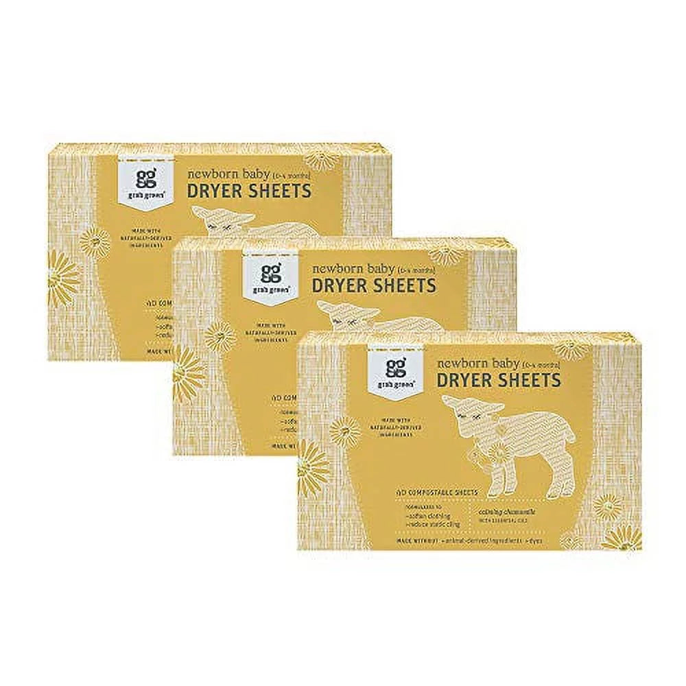 Baby Laundry Dryer Sheets Calming Chamomile 3 Count E2024