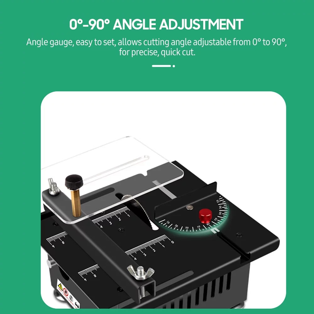 100W Multi-Functional Table Saw Mini Desktop Electric Saw Cutter J247422