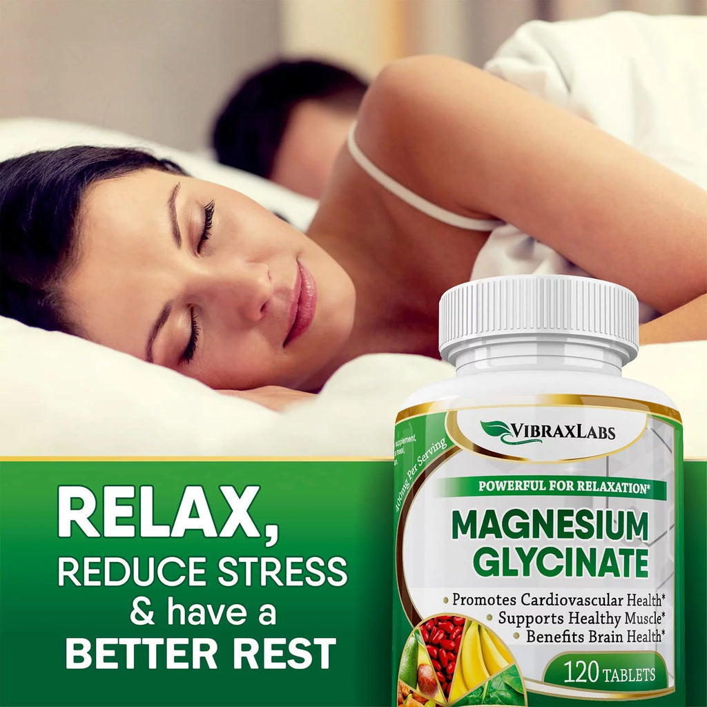 Magnesium Glycinate Supplement 400mg 120 Tablets I37114