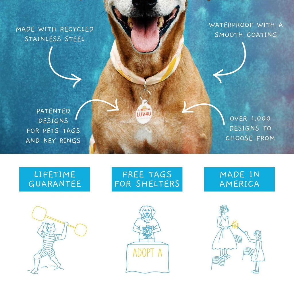 Microchip Alert Personalized Dog & Cat ID Tag E527398