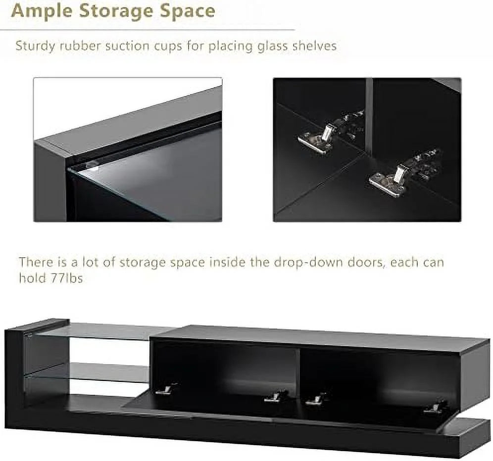 White TV Stand for 80 Inch TV O445149