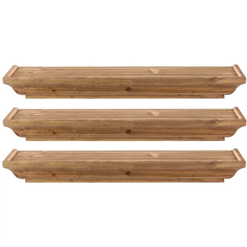 Yellow Solid Wood Shelf Z539