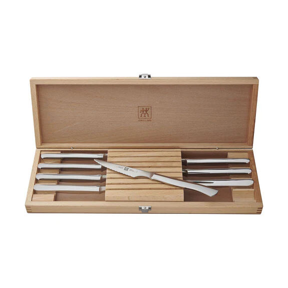 8pc Stainless Steel Serrated Steak Knife Set P405614