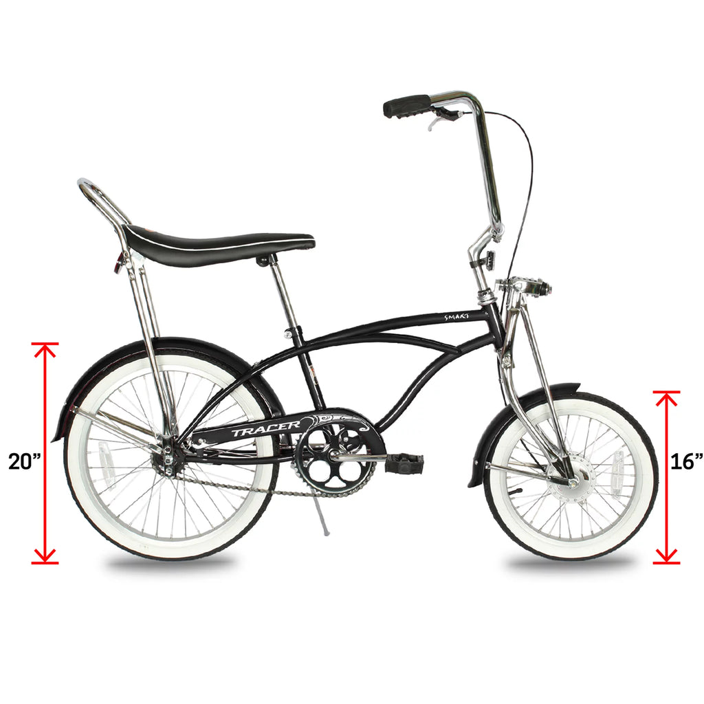20 inch Matte Black Beach Cruiser Bike E6224