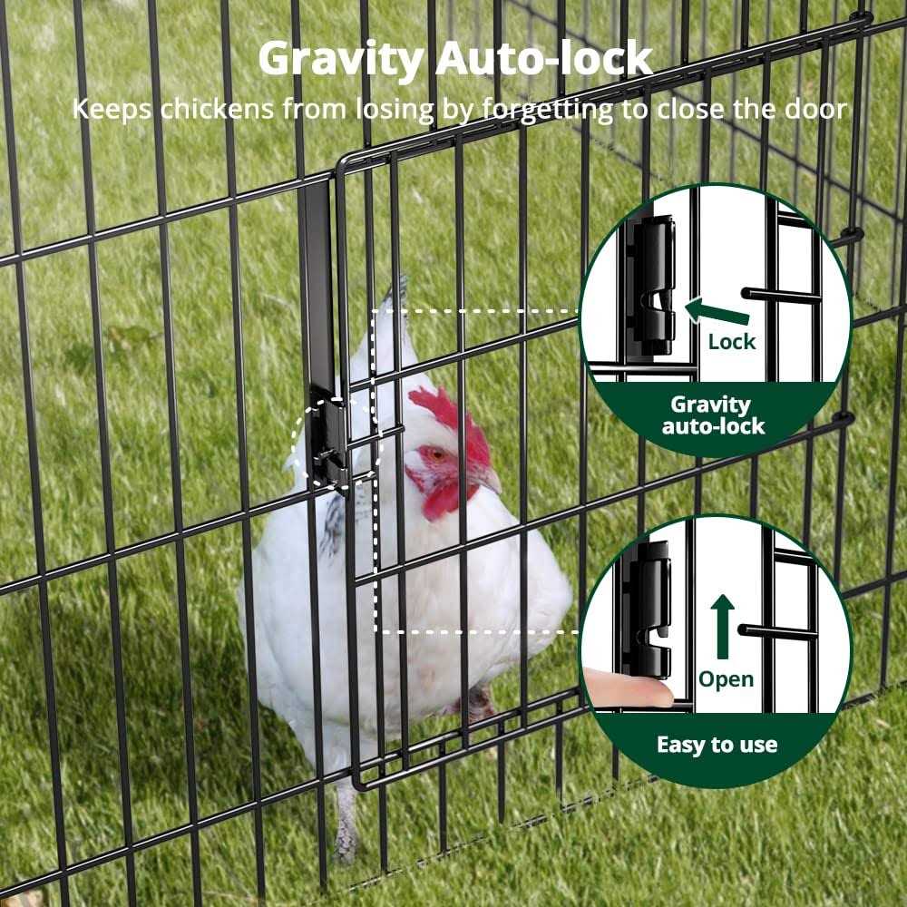 Chicken Coop with Cover Metal Portable D925798